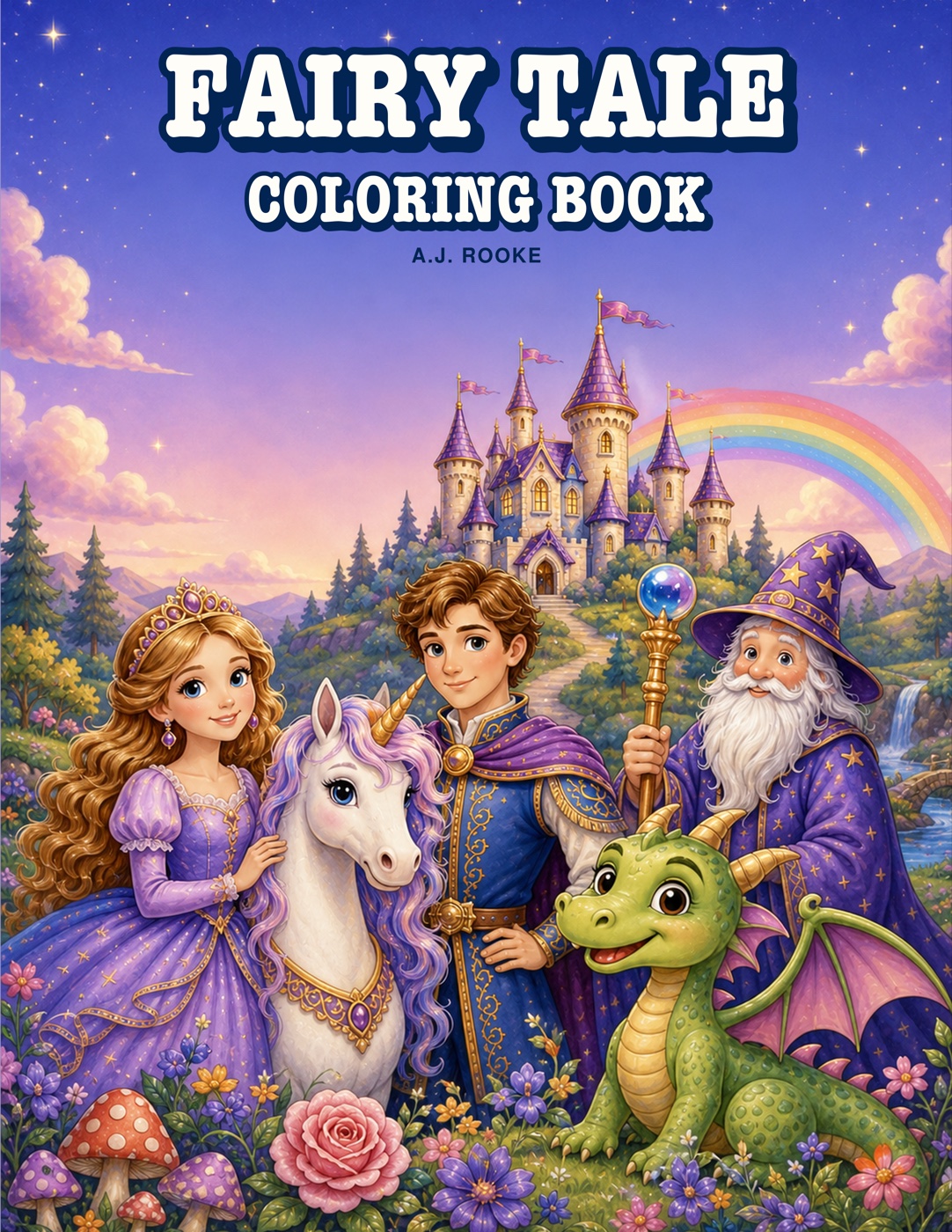 Fairy Tale Coloring Book front cover
