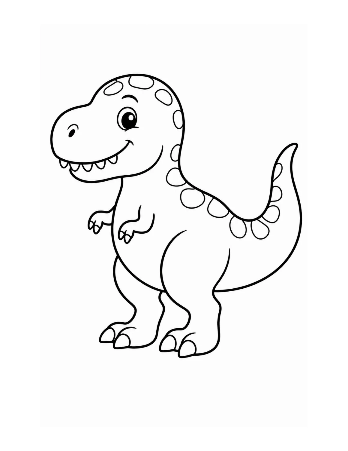 Dinosaur Coloring Book, interior page 7