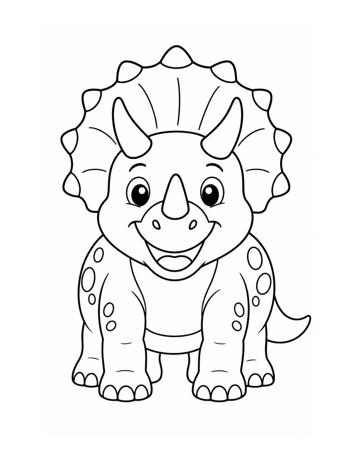 Dinosaur Coloring Book, interior page 9